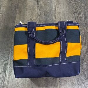 LL BEAN Rare Vintage 80s Micro Mini Boat and Tote Canvas Bag